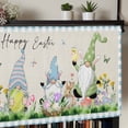 thumbnail image 5 of Easter Rod Pocket Curtain Valance, Spring Gnomes Bunny Butterfly Duck Floral Plaid Farmhouse Window Valance for Living Room, Bedroom, Kitchen 54"W x 18"L, 5 of 9