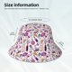 thumbnail image 3 of Fotbe Wine Sombrero Tipo Pescador con Estampado – Sombrero de Sol de Algodón de Moda para Playa, Golf, Pesca, 3 of 6