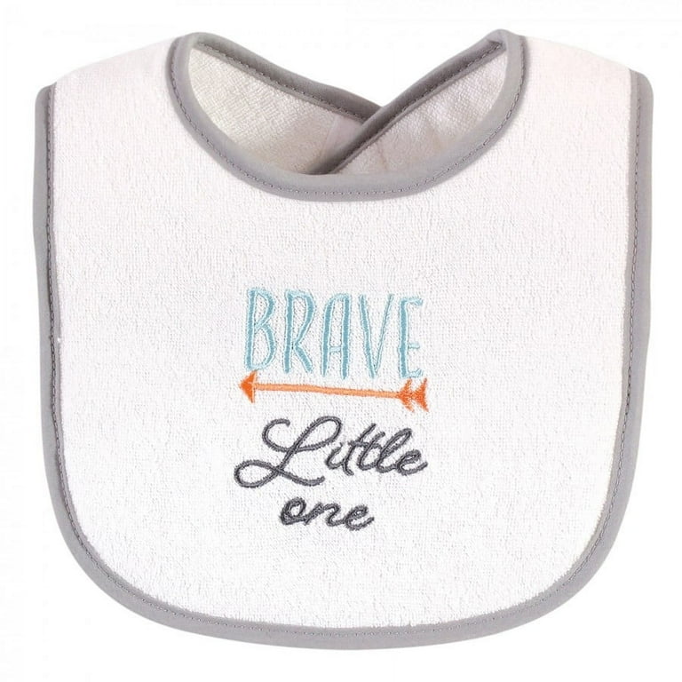 Hudson Baby Unisex Baby Cotton Terry Drooler Bibs with Fiber