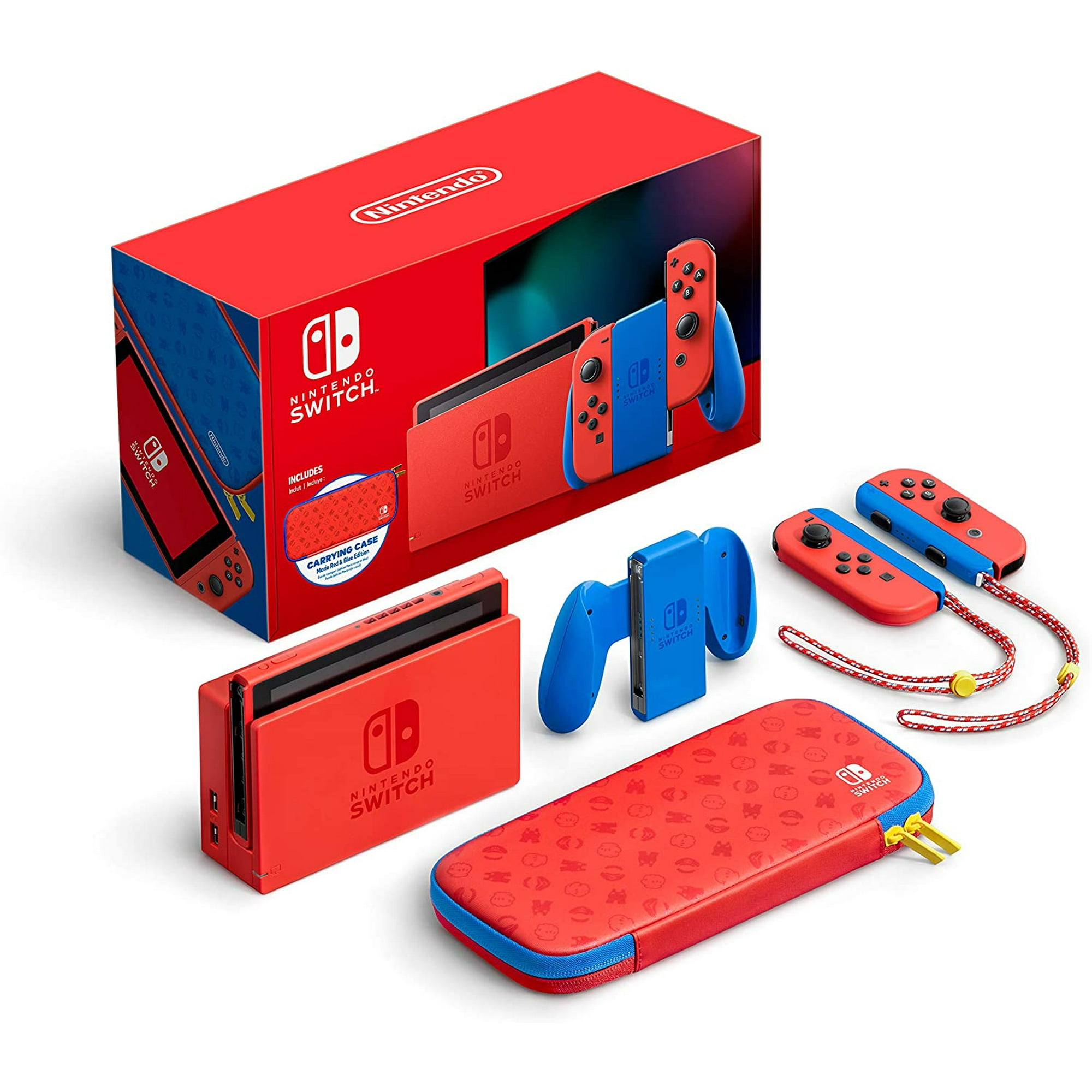 2021 New Nintendo Switch Mario Red Blue Limited Edition with