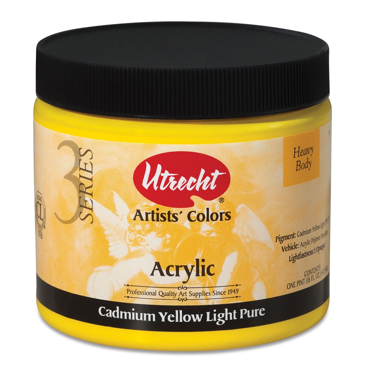 Utrecht Artists' Acrylic Paint - Cadmium Yellow Light, Pint