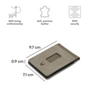 Donbolso 4-inch Slim Leather Bifold Wallet for Men – Minimalist design with money clip, card slots, and RFID protection. Genuine leather, stylish and compact, perfect for front pocket carry