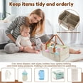 thumbnail image 4 of 4Pcs Baby Diaper Caddy with Dividers Portable Felt Diaper Caddy Organizer with Handle Practical Baby Diaper Basket Diaper Organizer Nursery Organizer Caddy for Home Car, 4 of 10