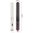 thumbnail image 2 of Hair straightenerHair Curler-Cordless Mini Hair Straightener Charging and Portable Hair Straightening Irons & Flat Iron with Ceramic Tourmaline Ionic Curling Iron, 2 of 5