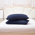 thumbnail image 3 of AUQ 2Pcs Pillow Cases,Soft-Hand Fleece Long Pillow Case,Letter-Fold Pillowcase King Size Pillow Cases Set of 2,Style2, 3 of 3