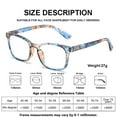 thumbnail image 3 of Fangasis Eyewear Spectacles Reading Glasses Square Mens Womens Magnifying Readers Vision Care Unisex Anti-Blue Protection Portable Folded Green +3.5, 3 of 3