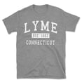 thumbnail image 1 of Lyme Connecticut Classic Established Men's Cotton T-Shirt, 1 of 1