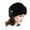 Black, variant on Mightlink Women Winter Hat Solid Color Beanie Thick Plush Faux Fur Decor Heat Retention Outdoor Cycling Skiing Windproof Hat