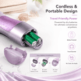 thumbnail image 5 of Artrylin SatinShave Essential Women's Electric Shaver, Wet & Dry Cordless Lady Shaver for Legs Body Underarm Bikini, Hypoallergenic Foil, Compact Travel Shower Safe – Purple, 5 of 7