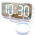 thumbnail image 1 of Alarma eléctrica Shaker Shaker USB LED Digital Mostrar Reloj de 3 engranajes Ajustable Despierte de despertador Noche Suministro de luz para oficina Blanco Inevent HA011219-02B, 1 of 6