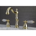 thumbnail image 2 of Kingston Brass KB1972WLL Wilshire Widespread Bathroom Faucet with Brass Pop-Up, Polished Brass, 2 of 2