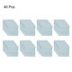 thumbnail image 3 of Uxcell 40 Pcs Bolsa de Joyería de Microfibra 2.7× 2.5 Pulgadas, Azul Claro, 3 of 5