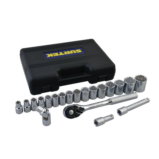 Juego De 20 Dados Y Accesorios Métricos 1/2 In SURTEK F5800BM