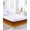 Orange, variant on Ocean Waves Bed Skirt Queen Size 16 Inch Drop, Abstract Spray Beach Adjustable Elastic Dust Ruffles Bedskirt for Queen Bed Wrap Around Pleated Mattress Frame Cover