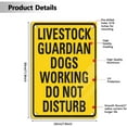 thumbnail image 2 of Aluminum Livestock Guardian Dogs Working Do Not Disturb Sign Aluminum Decorative Signs Metal Aluminum Sign for Outdoor & Indoor 12" X 8", 2 of 5