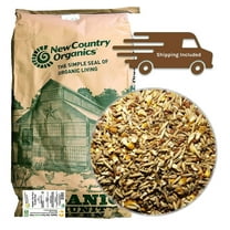 New Country Organics | Chicken Feed | Scratch Feed for Adult Poultry | Soy-Free | 9% Protein | Certified Organic and Non-GMO | 25 lbs