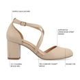 thumbnail image 5 of Journee Women's Foster D'Orsay Block Heel Pump, Wide Width Available, 5 of 10