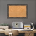 thumbnail image 6 of Amanti Art Natural Cork Board Framed Bark Rustic Char Narrow Bulletin Board 27 in. x 19 in., 6 of 8