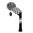 thumbnail image 3 of 1Pcs Golf Club Cover, Knitted Golf Head Cover for 460cc Driver Fairway Woods and Hybrid with Cute Pom Pom and Number Tag, 3 of 6