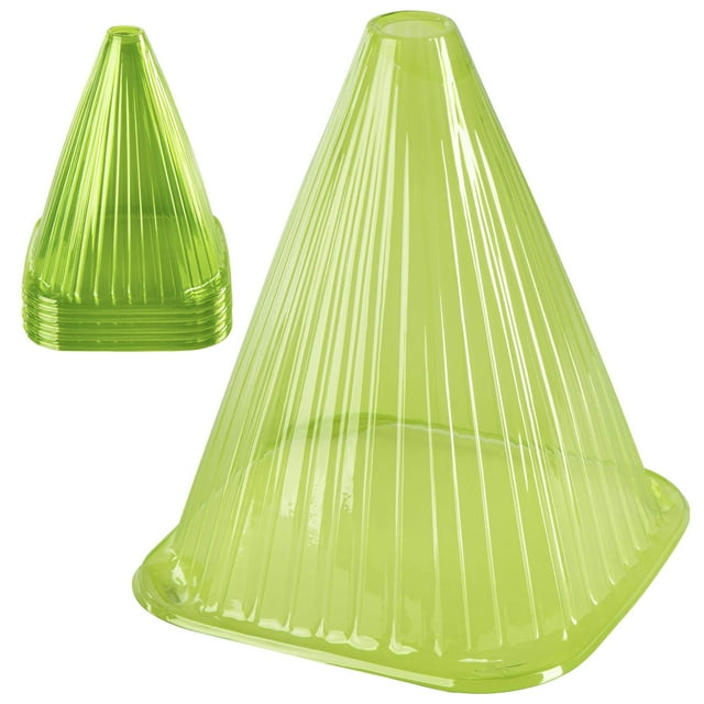 Set Of 10 Green Plant Hats | Protection Of Plants Against Bad Weather & Animals | Pvc Plant Bell | Plant Cover