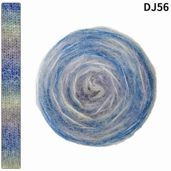 Zhuge 100G Yarn Whirl , 58% Acrylic Yarn for Crocheting, Softly Color Changing Crochet Kit, Large Yarn ，AT