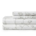 thumbnail image 2 of Shabby Chic Floral Printed & Solid 300 Thread Count 100-percent Cotton Sateen Sheet Set by Southshore Fine Linens, 2 of 3
