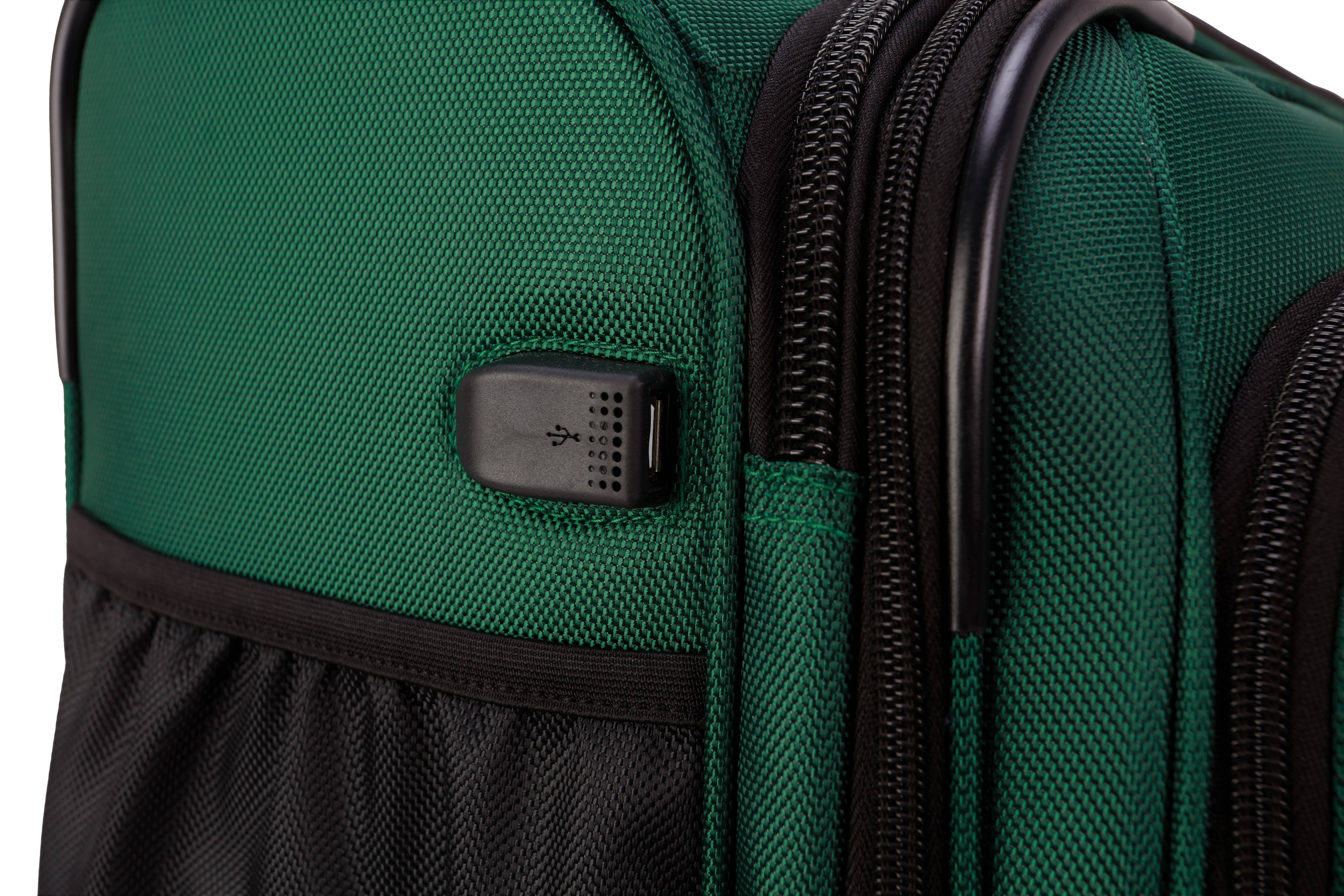 Swiss Tech 20" Softside Carry-on Luggage, Green