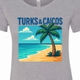 thumbnail image 4 of Inktastic Turks & Caicos Beach Paradise Palm Tree Women's T-Shirt, 4 of 5