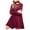 Purple - plum, variant on FREE PEOPLE $148 Womens New 1642 Burgundy Floral Pleated V-back Dress S B+B