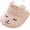 Pink, variant on Straw Visor Roll-Up Beach Sun Hat for Toddler Kids 1-4 Yrs, Adjustable