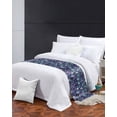 thumbnail image 3 of Xipuska Purple White Floral Bed Runners for Cal King Size Bed, Decorative Bed Throws for Foot of Bed, Spring Summer Pastoral Botanical Bed Runner Sofa Throw Bedding Scarf Slipcover for Bedroom, 3 of 6