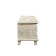 thumbnail image 4 of Solid Wood Ottoman with Lift Top Storage in Weathered Whitewash, 4 of 5