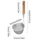 thumbnail image 3 of Cuchara de pesca con mango de madera de Meuva, de acero inoxidable, con fugas de red, para olla caliente, colador, cuchara para pescar fideos fritos, cuchara para pescar, anzuelo Malatang, cuchara, 3 of 6