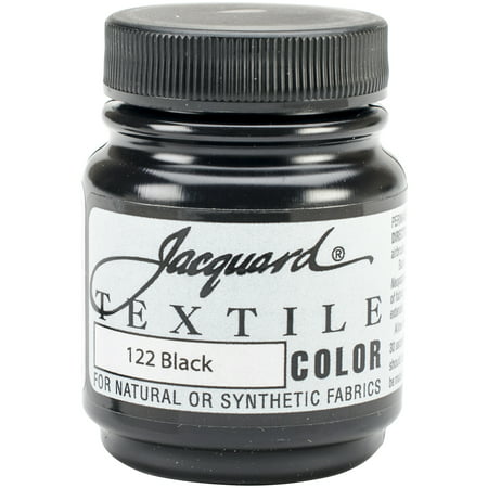 Jacquard Textile Color Fabric Paint 2.25oz-Black