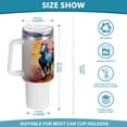 thumbnail image 3 of Horse Colorful 40 oz Tumbler with Handle Insulated&nbsp;Travel Mug&nbsp;Lid Straw Leak Proof Steel Vacuum Water Bottles Glasses Fits in Car Cup Holder, 3 of 7