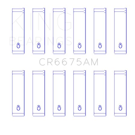 King Engine Bearings Cr6675Am0.25 Engine Connecting Rod Bearing Set Fits select: 2008 ,2011 JEEP WRANGLER UNLIMITED