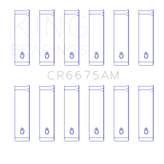 King Engine Bearings Cr6675Am0.25 Engine Connecting Rod Bearing Set Fits select: 2008 ,2011 JEEP WRANGLER UNLIMITED