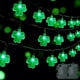 thumbnail image 1 of Guirnalda de luces LED de trébol verde para el Día de San Patricio, 5 m, 50 bombillas | Decoración para festivales irlandeses | Luces para fiestas en interiores y exteriores | Decoración navideña, 1 of 5