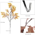 thumbnail image 4 of 15PCS Artificial Baby Breath Flowers Fake Silk Real Touch DIY Floral Bouquets Decor Wedding Party Decoration Arrangements-Burgundy, 4 of 5