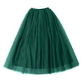 thumbnail image 4 of Fainosmny Gauze Tutu Tulle Skirt For Women High Waist Large Skirt Elastic Belt Mesh Skirt Party Tutu Puffy Skirt Green One Size, 4 of 4