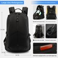 thumbnail image 1 of Large Capacity Waterproof Motorcycle Helmet Backpack: Versatile Double-Shoulder Bag for Biking, Travel & Outdoor Adventures – Durable Construction with Easy Access Design, Fits Full Helmets &, 1 of 6