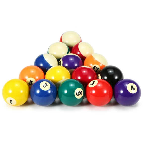 Resin 57.2mm Adult Billiard Ball Pool Ball Set Full Size  Billiard Ball Set 16 Ball Durable Synthetic Resin Pool Ball