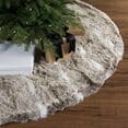 thumbnail image 7 of Vickerman Decorative 60" Snow Mink Collection Christmas Tree Skirt, 7 of 7