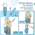 thumbnail image 2 of Tumbler Carrier Bag for 40 oz Stanley Cup Accessories, Black Insulated Water Bottle Holder with Double Pocket for Stanley 40 oz Tumbler with Handle & Strap, 2 of 8