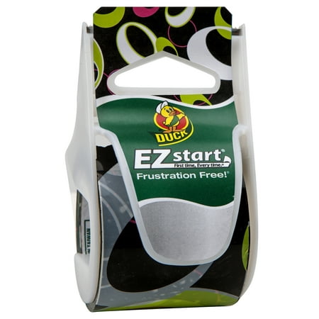 Duck Brand EZ Start Packaging Tape, 15 yds, Black Olives
