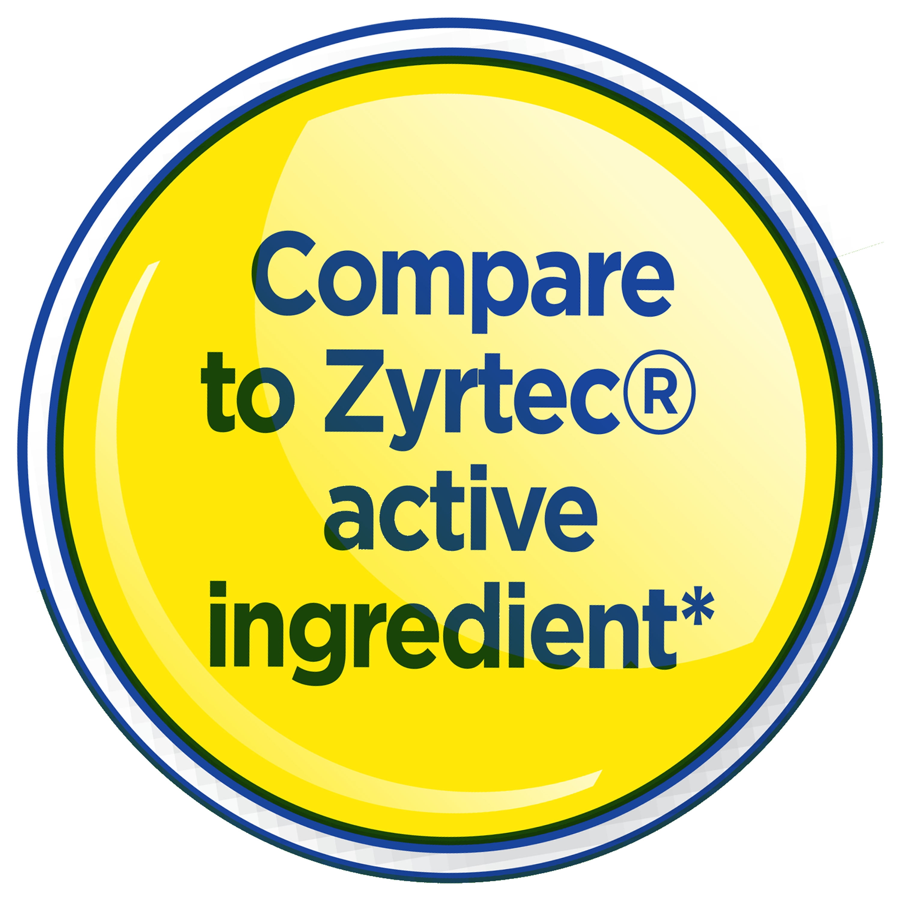 Equate Allergy Relief Cetirizine HCl Softgels, 25 Count, Compare to Zyrtec® Active Ingredient