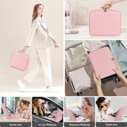 Suupvaor Travel Makeup Bag, LED Lights, Adjustable Dividers, Detachable 10x Magnifying glass,Cosmetic Bag Train Case, for Travel with Makeup