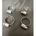 thumbnail image 1 of Helix Racing Hose Clamp 114-6408 0.39 Inch To 0.98 Inch Clamping Range; Worm Gear Style; Stainless Steel; Pack Of 4, 1 of 1