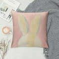 thumbnail image 2 of JEUXUS Easter Throw Pillow Covers Cute Bunny Pillow Covers Rabbit Pillow Case Easter Decoration for Home Sofa Couch Decoration, 2 of 5