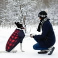 thumbnail image 6 of GreenJoy Plaid Dog Christmas Outfit - Turtleneck Dog Sweater with Leash Hole, Soft & Warm Dog Cold Weater Coat for Dogs and Cats, Perfect for Christmas and Everyday Wear, 6 of 7